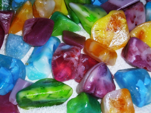 gemas de restos de jabon