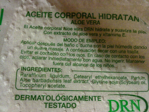 Aceite Aloe Vera DRN