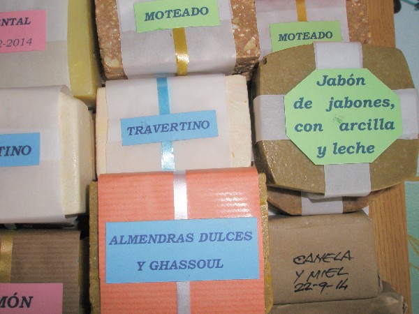 Una foto de algunos jabones que conservo.