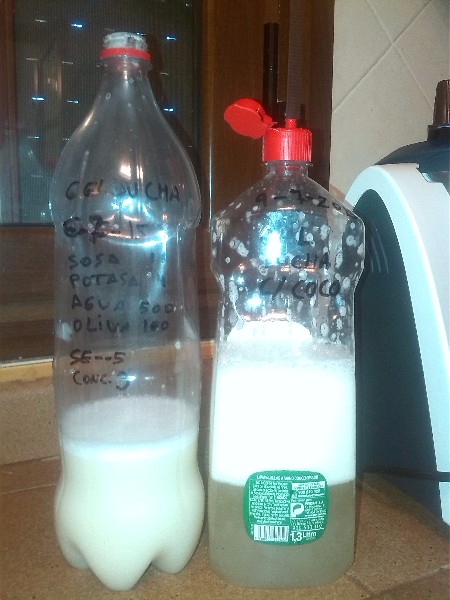 experimento gel de ducha