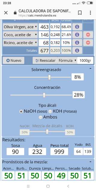 Pantallazo de la formula