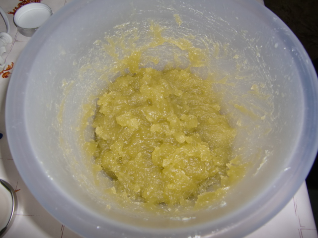 Masa de jabon liquido