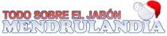 Mendrulandia, todo sobre el jabón. Logo navideño del sitio.