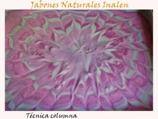 swirls y columna dos jabones mismos colores!