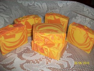 Jabones cítricos técnica simil embudo.....