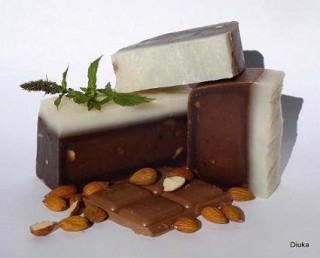 Jabón bien cremoso de Chocolate y menta