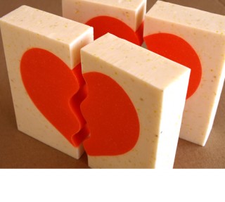 Jabón "Corazón partío"
