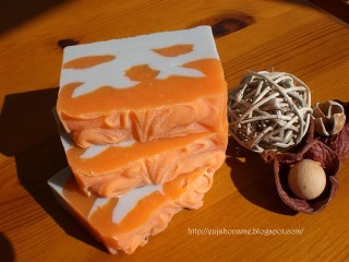 Jabón otoñal de lavanda y naranja